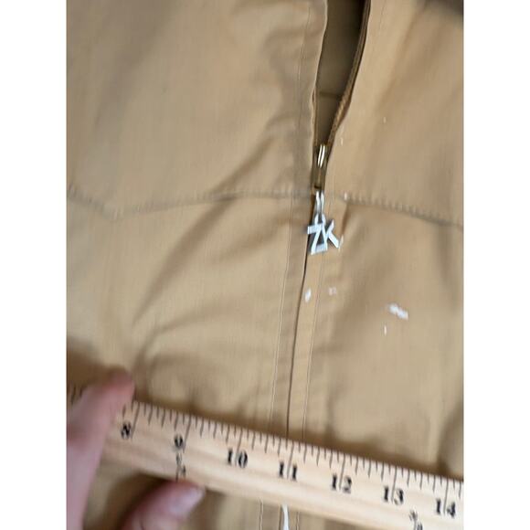 VINTAGE 70s Zero King Swing Jacket Men Size 40 Tan Full Zip USA Workwear Outdoor - Picture 6 of 7
